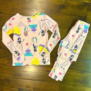 Disney - Princess Pink Long Sleeve Pajama Set - Size: 6